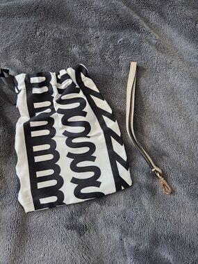 Marc Jacobs Black and White Wristlet Strap
